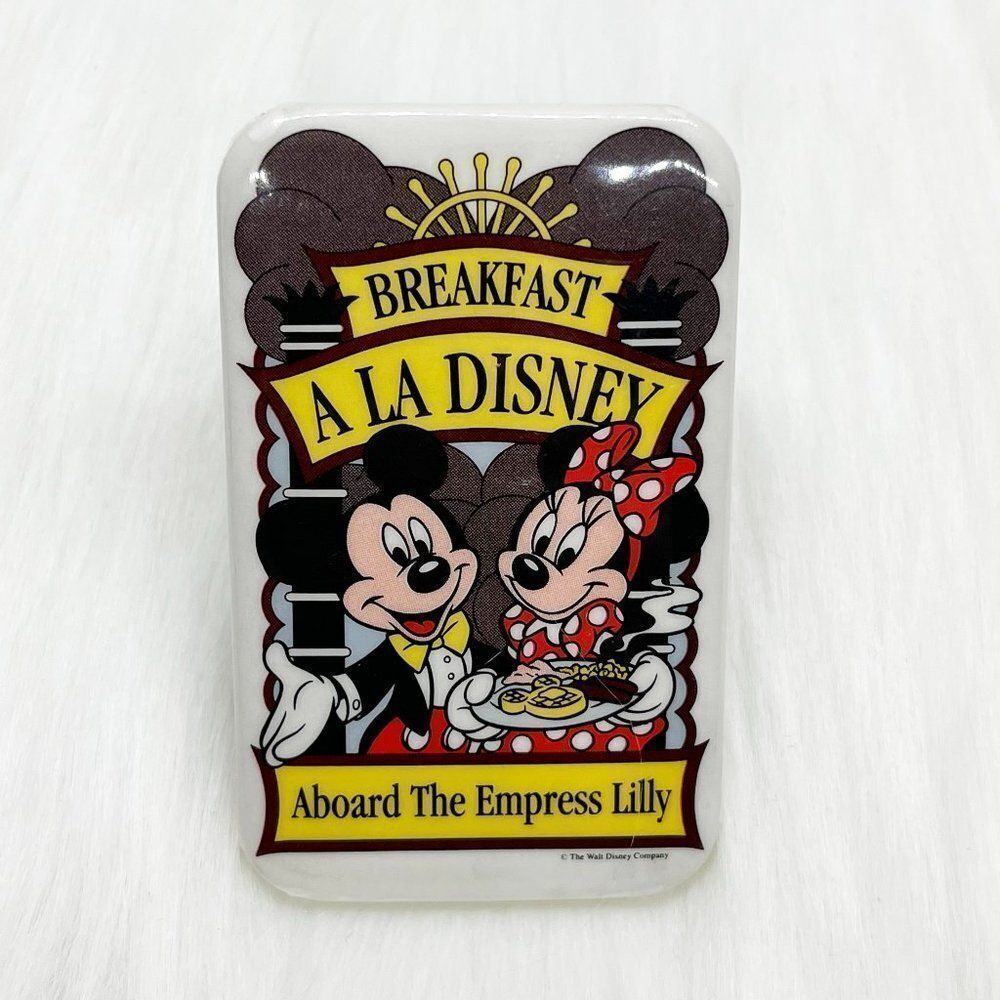 🔮 5/$25 Vintage Disney Breakfast A La Disney Aboard‎ The Empress Lilly Pin